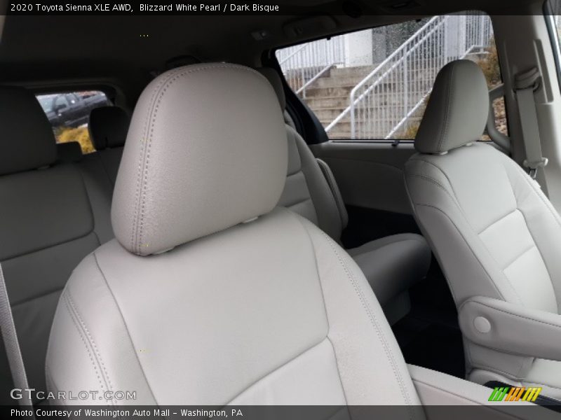 Blizzard White Pearl / Dark Bisque 2020 Toyota Sienna XLE AWD