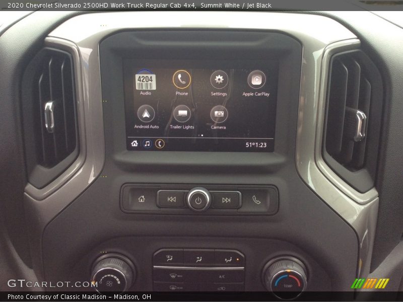 Summit White / Jet Black 2020 Chevrolet Silverado 2500HD Work Truck Regular Cab 4x4