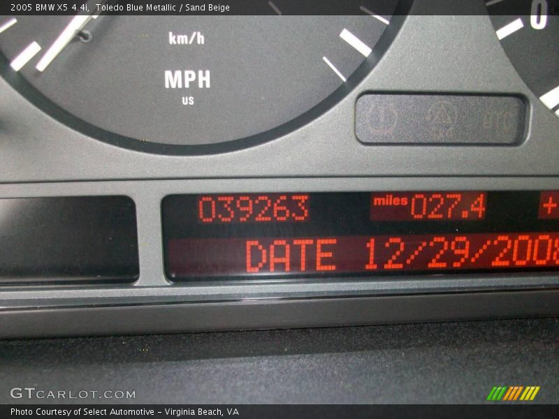 Toledo Blue Metallic / Sand Beige 2005 BMW X5 4.4i