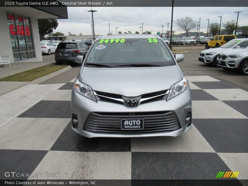 Celestial Silver Metallic / Ash 2020 Toyota Sienna XLE AWD