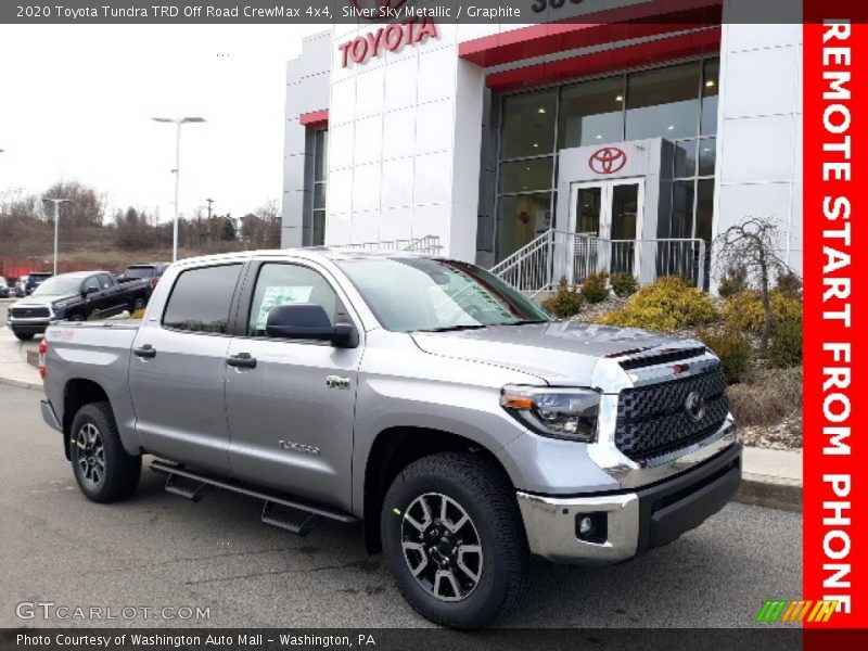 Silver Sky Metallic / Graphite 2020 Toyota Tundra TRD Off Road CrewMax 4x4