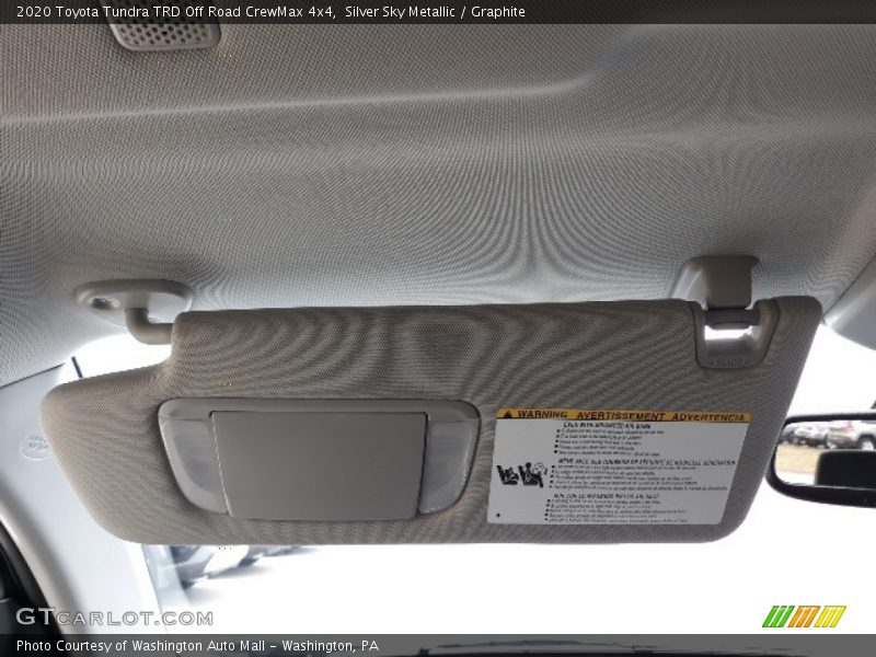 Silver Sky Metallic / Graphite 2020 Toyota Tundra TRD Off Road CrewMax 4x4
