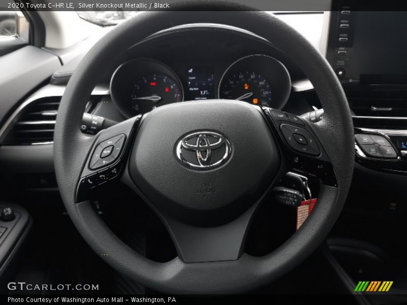Silver Knockout Metallic / Black 2020 Toyota C-HR LE