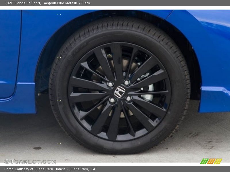Aegean Blue Metallic / Black 2020 Honda Fit Sport
