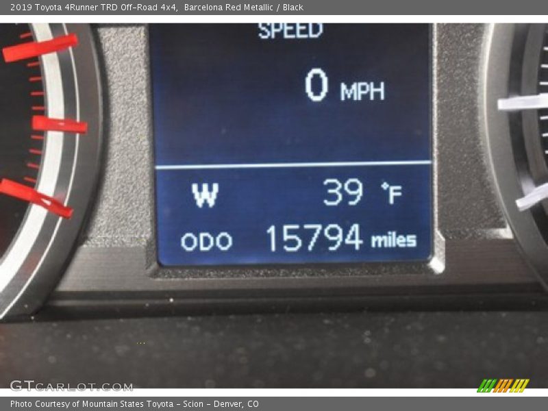 Barcelona Red Metallic / Black 2019 Toyota 4Runner TRD Off-Road 4x4