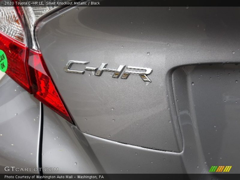 Silver Knockout Metallic / Black 2020 Toyota C-HR LE