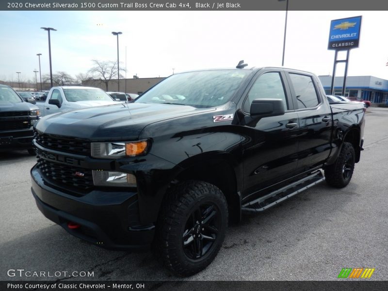 Black / Jet Black 2020 Chevrolet Silverado 1500 Custom Trail Boss Crew Cab 4x4