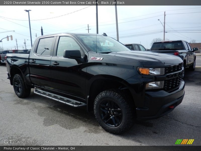 Black / Jet Black 2020 Chevrolet Silverado 1500 Custom Trail Boss Crew Cab 4x4