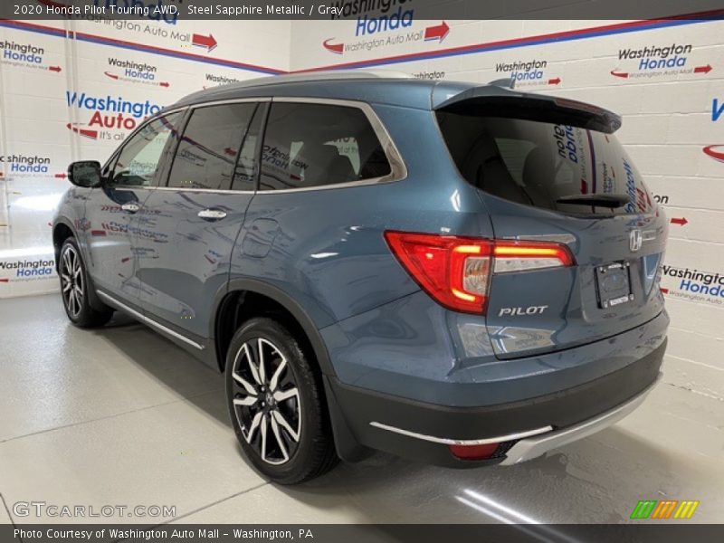 Steel Sapphire Metallic / Gray 2020 Honda Pilot Touring AWD