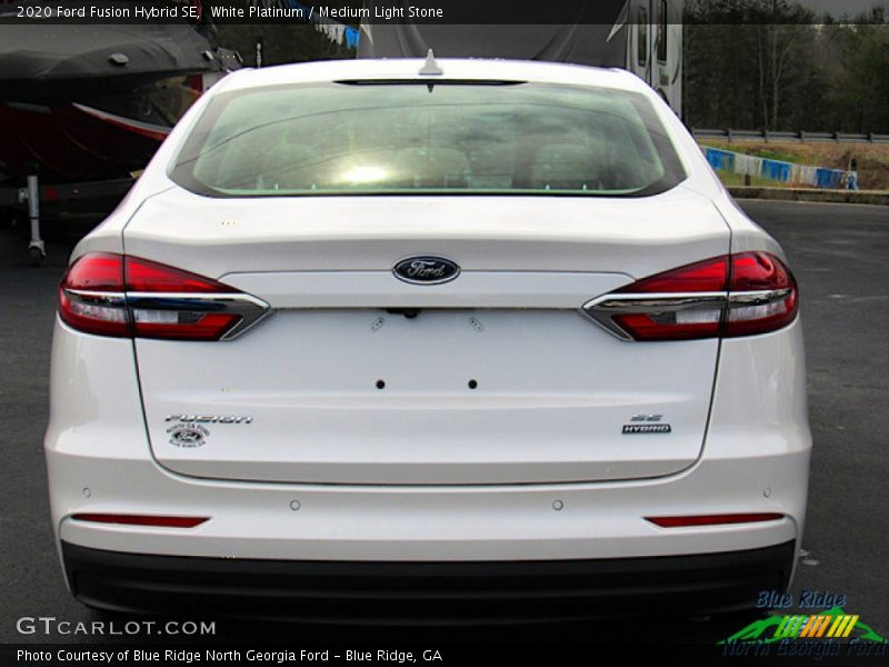 White Platinum / Medium Light Stone 2020 Ford Fusion Hybrid SE