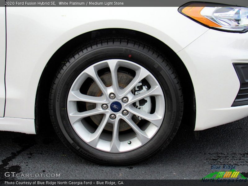 White Platinum / Medium Light Stone 2020 Ford Fusion Hybrid SE