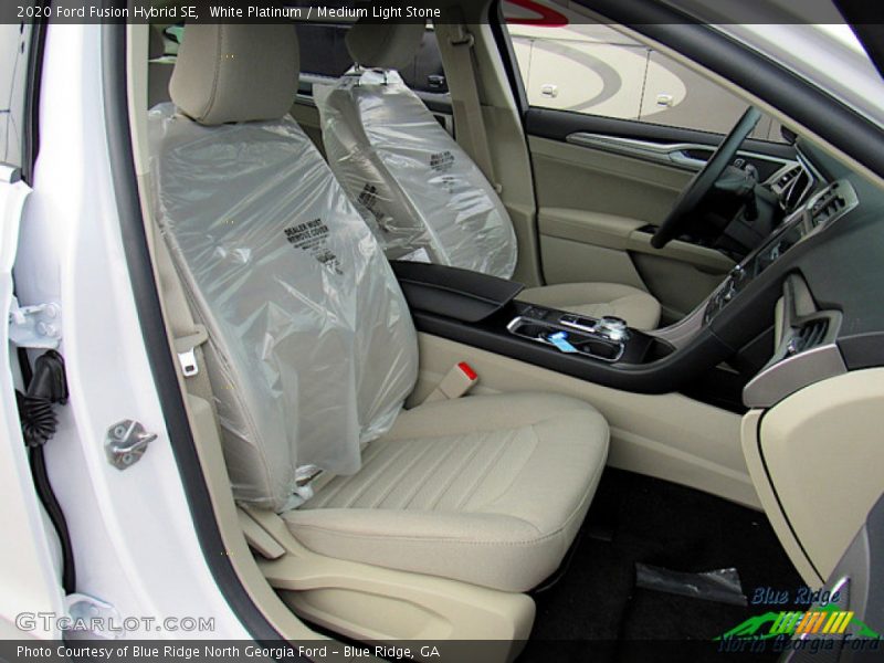 White Platinum / Medium Light Stone 2020 Ford Fusion Hybrid SE