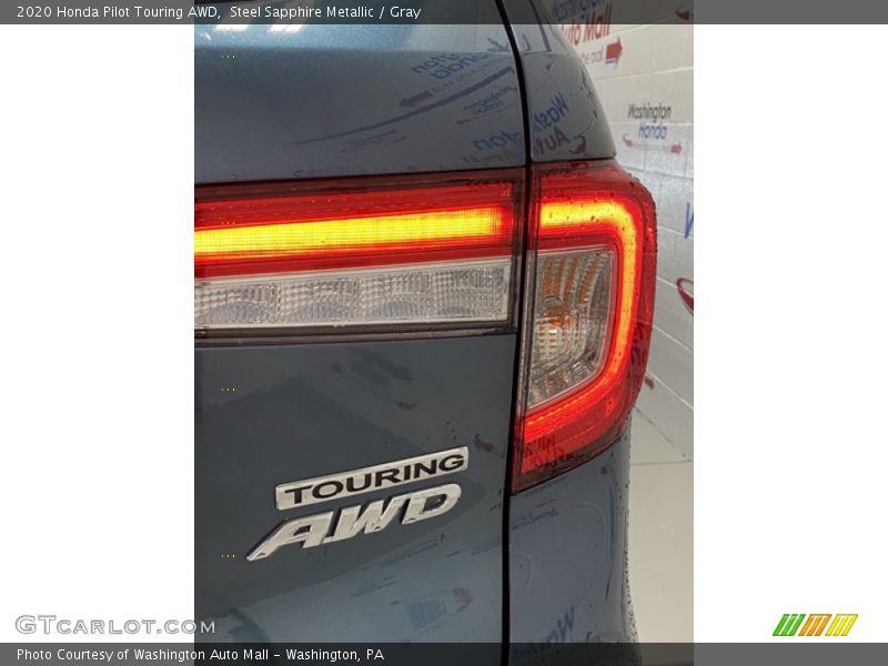 Steel Sapphire Metallic / Gray 2020 Honda Pilot Touring AWD