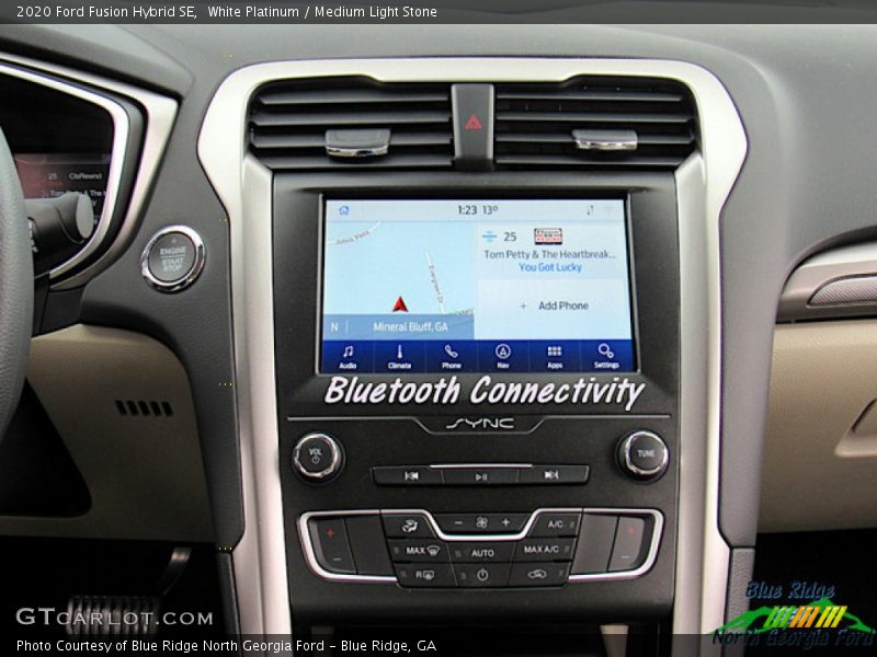 White Platinum / Medium Light Stone 2020 Ford Fusion Hybrid SE