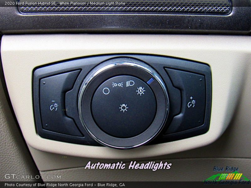 White Platinum / Medium Light Stone 2020 Ford Fusion Hybrid SE