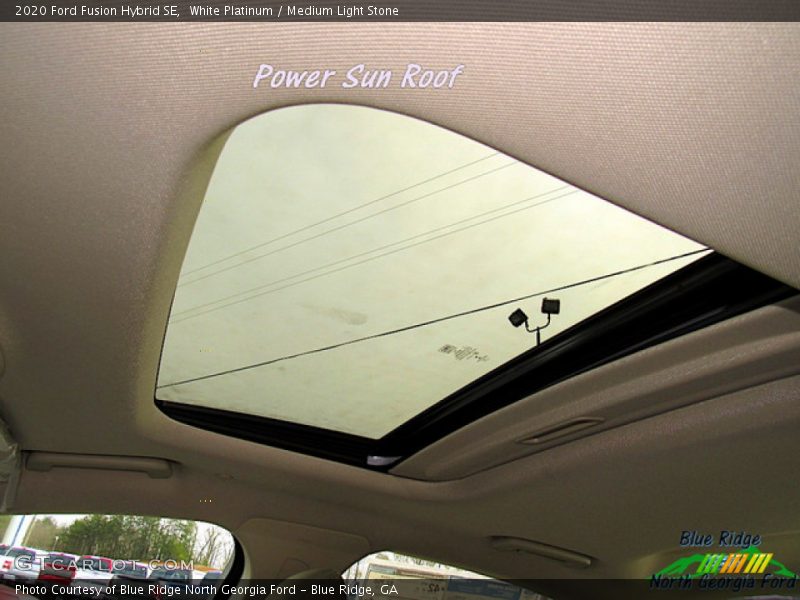 White Platinum / Medium Light Stone 2020 Ford Fusion Hybrid SE