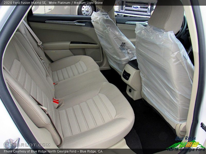White Platinum / Medium Light Stone 2020 Ford Fusion Hybrid SE