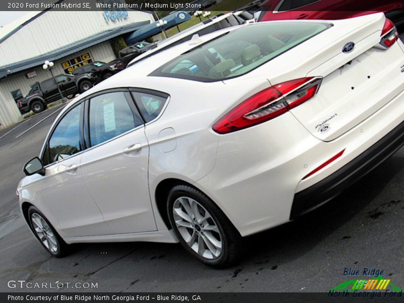 White Platinum / Medium Light Stone 2020 Ford Fusion Hybrid SE