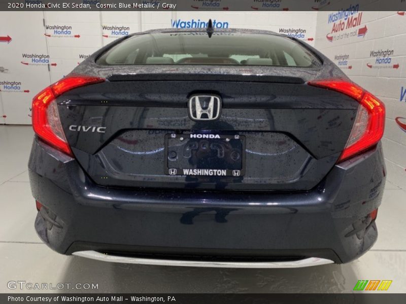 Cosmic Blue Metallic / Gray 2020 Honda Civic EX Sedan