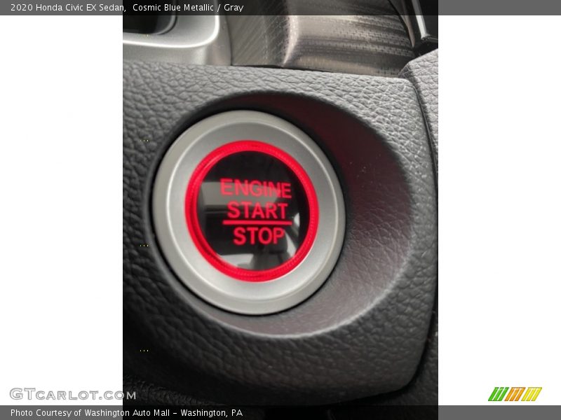 Cosmic Blue Metallic / Gray 2020 Honda Civic EX Sedan