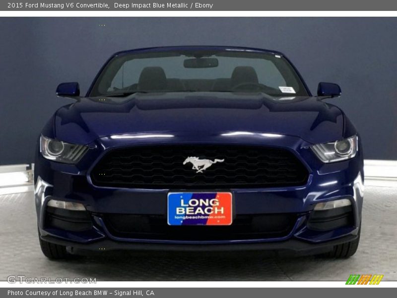 Deep Impact Blue Metallic / Ebony 2015 Ford Mustang V6 Convertible