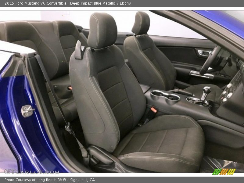 Deep Impact Blue Metallic / Ebony 2015 Ford Mustang V6 Convertible