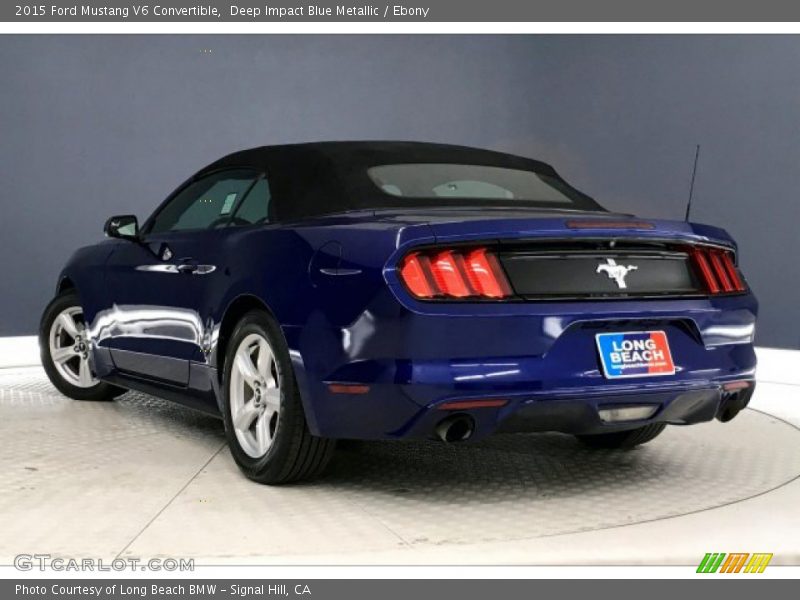 Deep Impact Blue Metallic / Ebony 2015 Ford Mustang V6 Convertible