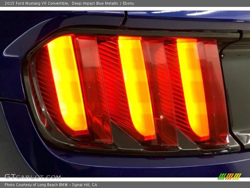 Deep Impact Blue Metallic / Ebony 2015 Ford Mustang V6 Convertible