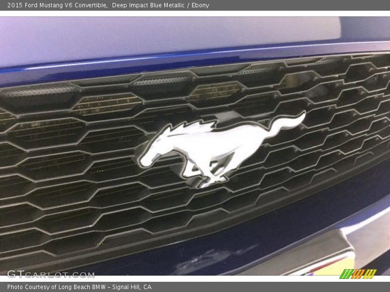 Deep Impact Blue Metallic / Ebony 2015 Ford Mustang V6 Convertible