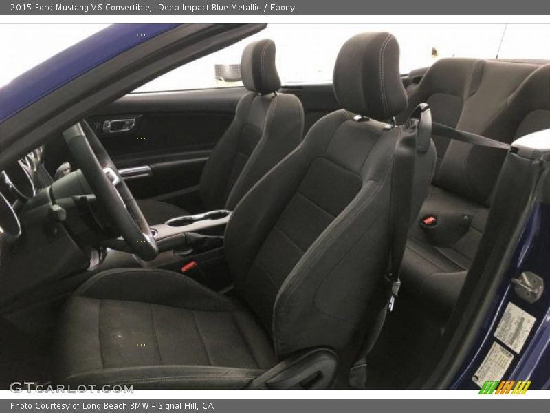 Deep Impact Blue Metallic / Ebony 2015 Ford Mustang V6 Convertible