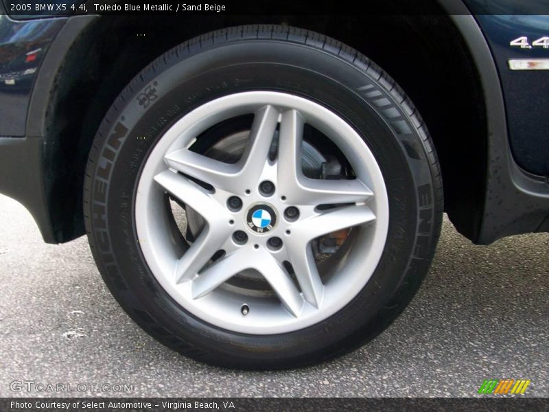 Toledo Blue Metallic / Sand Beige 2005 BMW X5 4.4i