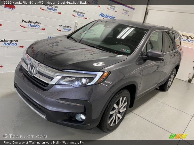 Modern Steel Metallic / Black 2020 Honda Pilot EX-L AWD