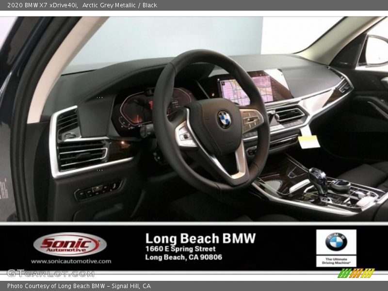 Arctic Grey Metallic / Black 2020 BMW X7 xDrive40i