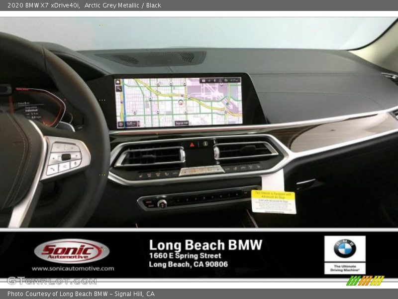 Arctic Grey Metallic / Black 2020 BMW X7 xDrive40i
