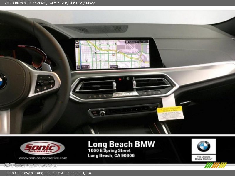 Arctic Grey Metallic / Black 2020 BMW X6 sDrive40i
