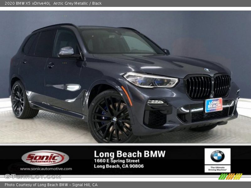 Arctic Grey Metallic / Black 2020 BMW X5 xDrive40i