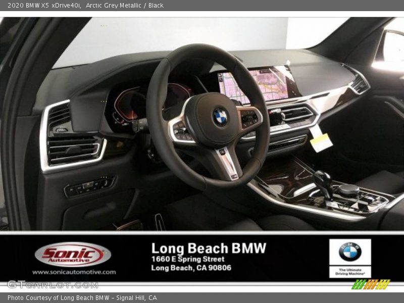 Arctic Grey Metallic / Black 2020 BMW X5 xDrive40i