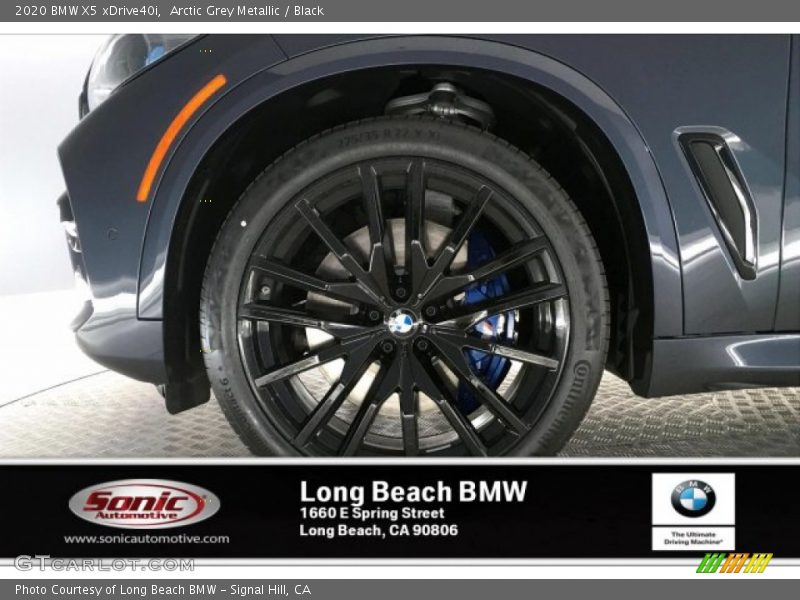 Arctic Grey Metallic / Black 2020 BMW X5 xDrive40i