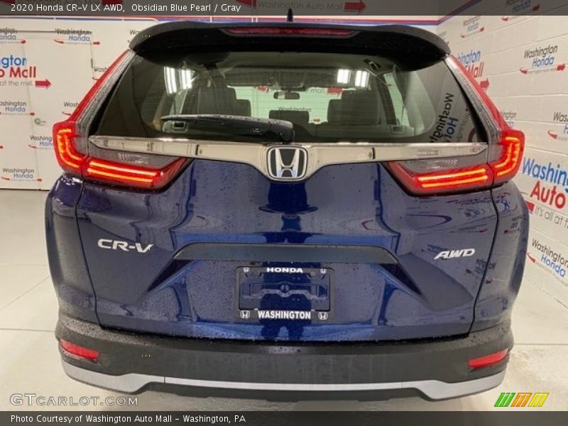 Obsidian Blue Pearl / Gray 2020 Honda CR-V LX AWD