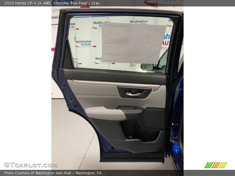 Obsidian Blue Pearl / Gray 2020 Honda CR-V LX AWD