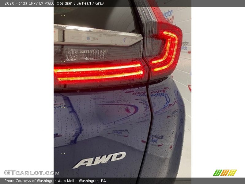 Obsidian Blue Pearl / Gray 2020 Honda CR-V LX AWD
