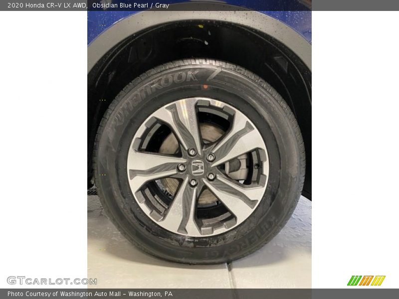 Obsidian Blue Pearl / Gray 2020 Honda CR-V LX AWD