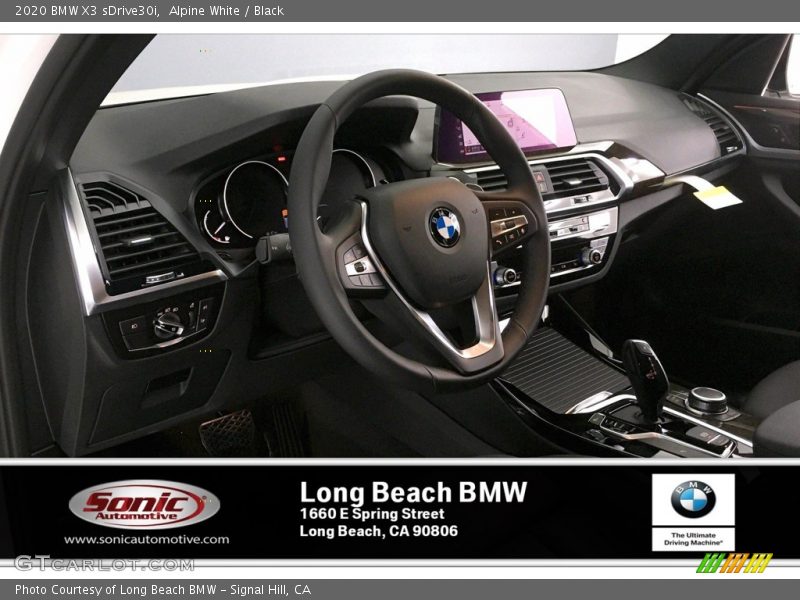 Alpine White / Black 2020 BMW X3 sDrive30i