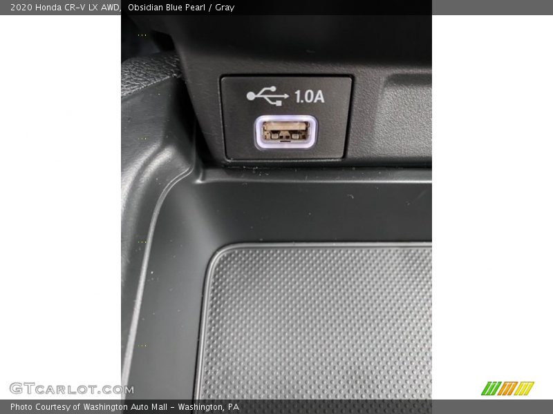Obsidian Blue Pearl / Gray 2020 Honda CR-V LX AWD