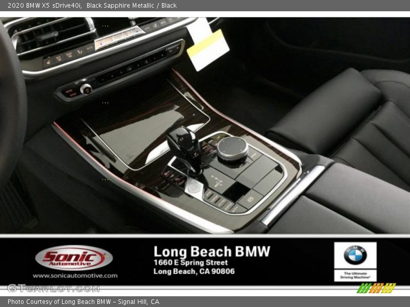 Black Sapphire Metallic / Black 2020 BMW X5 sDrive40i