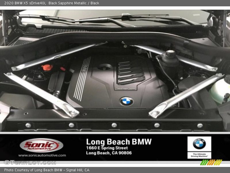 Black Sapphire Metallic / Black 2020 BMW X5 sDrive40i