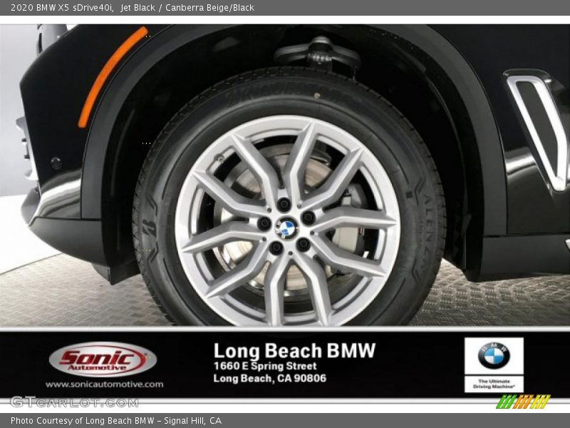 Jet Black / Canberra Beige/Black 2020 BMW X5 sDrive40i