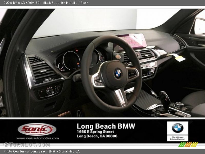 Black Sapphire Metallic / Black 2020 BMW X3 sDrive30i