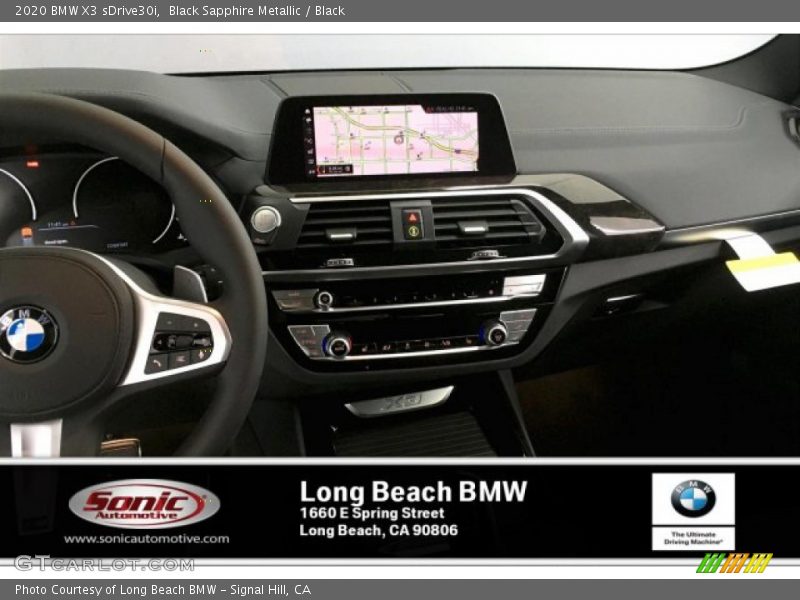 Black Sapphire Metallic / Black 2020 BMW X3 sDrive30i