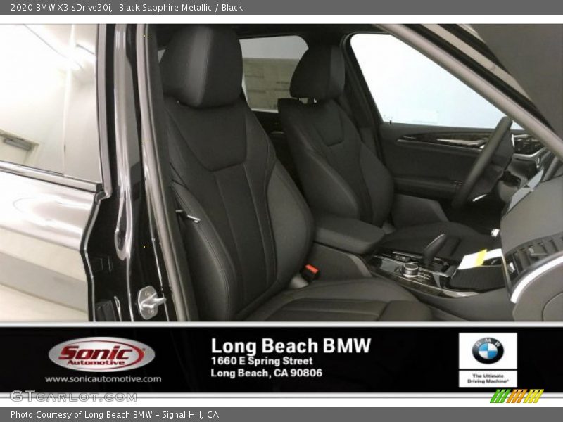 Black Sapphire Metallic / Black 2020 BMW X3 sDrive30i